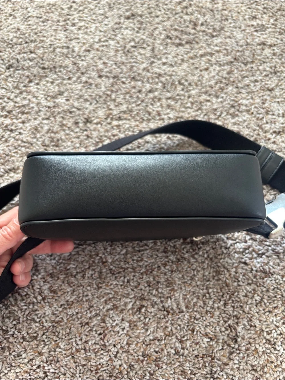 lululemon athletica Black Women’s cactus leather Belt Bag with Logo